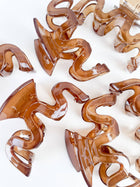 Wavy Espresso Hair Claw Clip