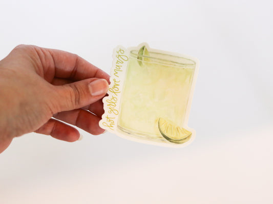Hot Girls Love Margs, Margarita Sticker