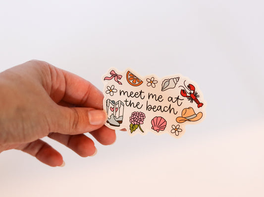 Meet Me at the Beach │ Sticker