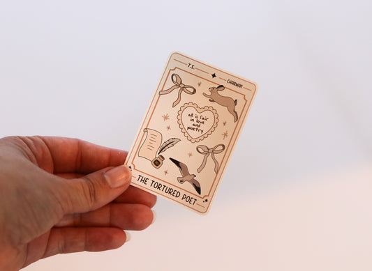 The Tortured Poet Card Sticker