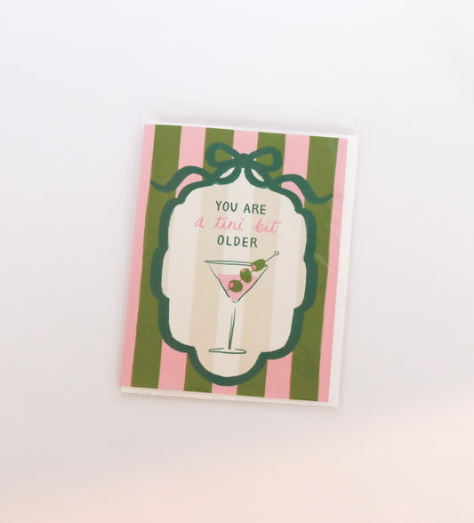 Martini Birthday Card