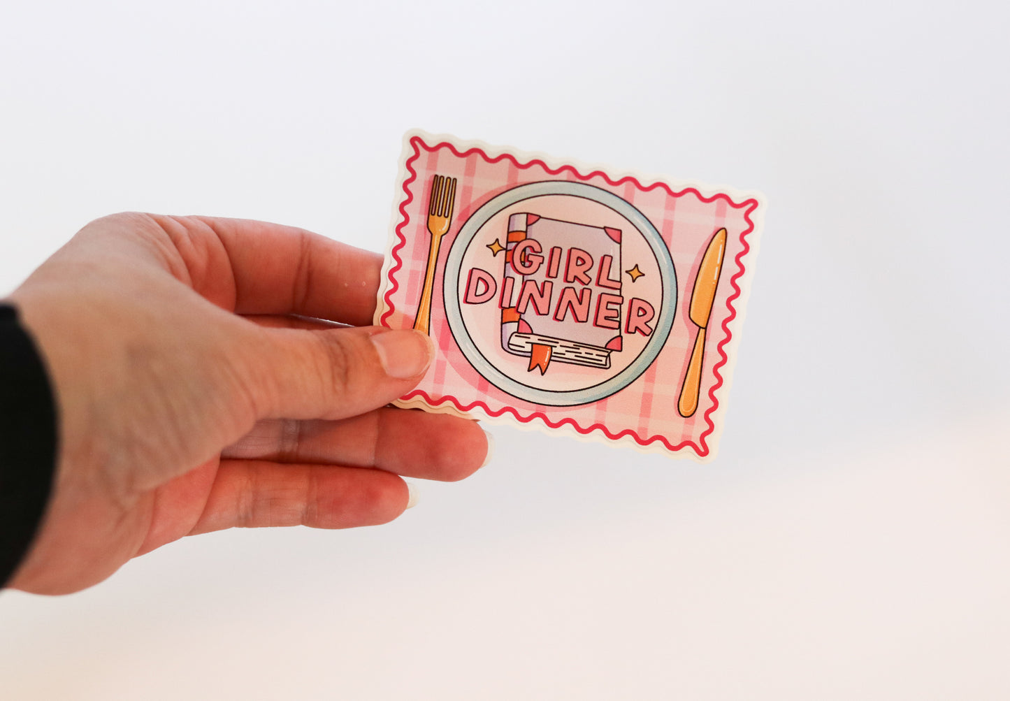 Girl Dinner Sticker