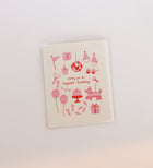 Pink Birthday Party Card