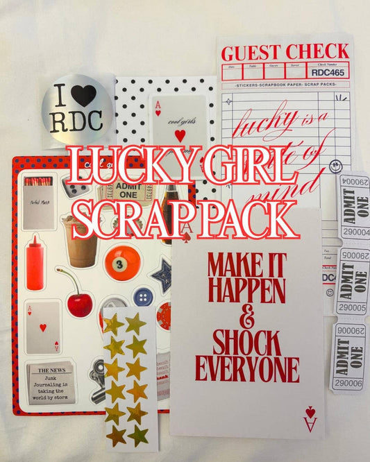 Lucky Girl Junk Journal Scrap