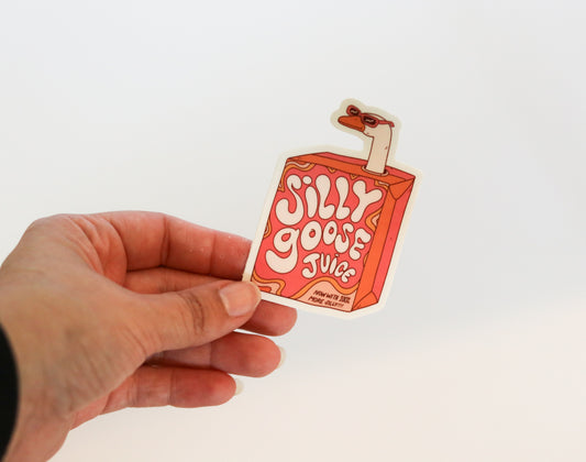 Silly Goose Juice Sticker