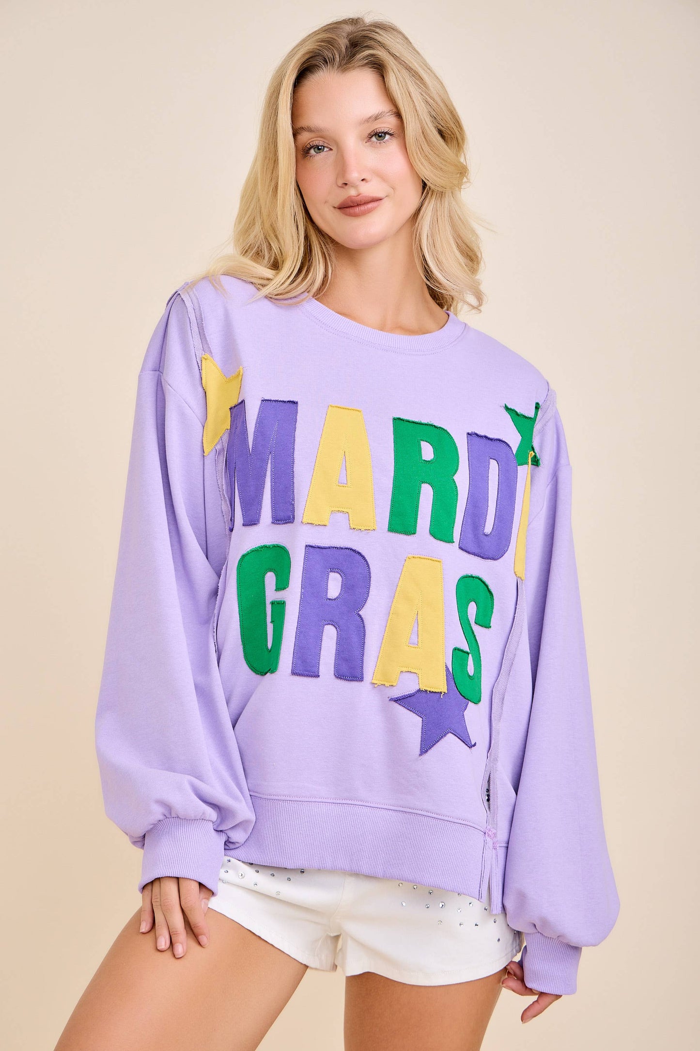 Mardi Gras Star Pullover