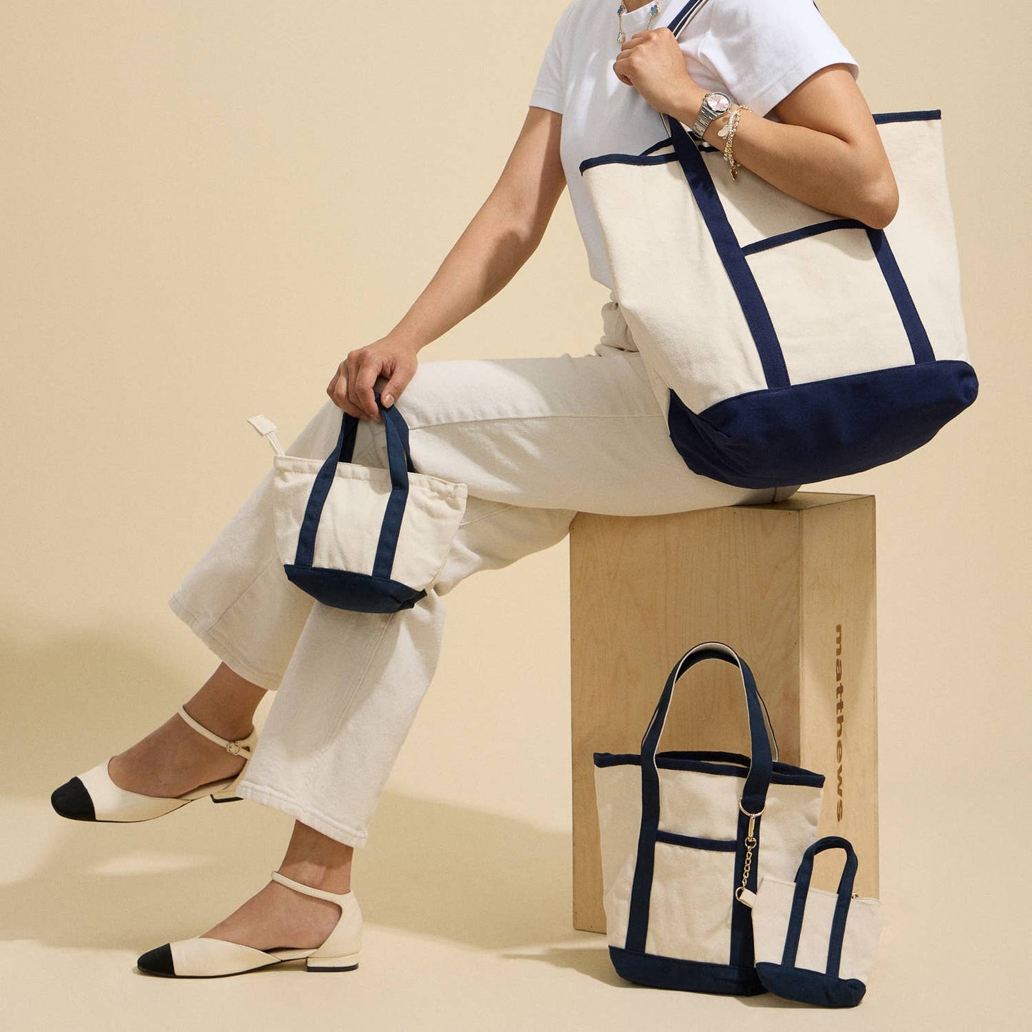 EcoCharm Cotton Everywhere-Carry Canvas Bag – Mini Size