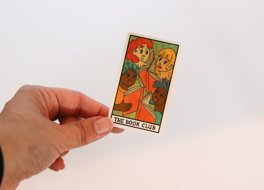 The Book Club Book Tarot Card Sticker