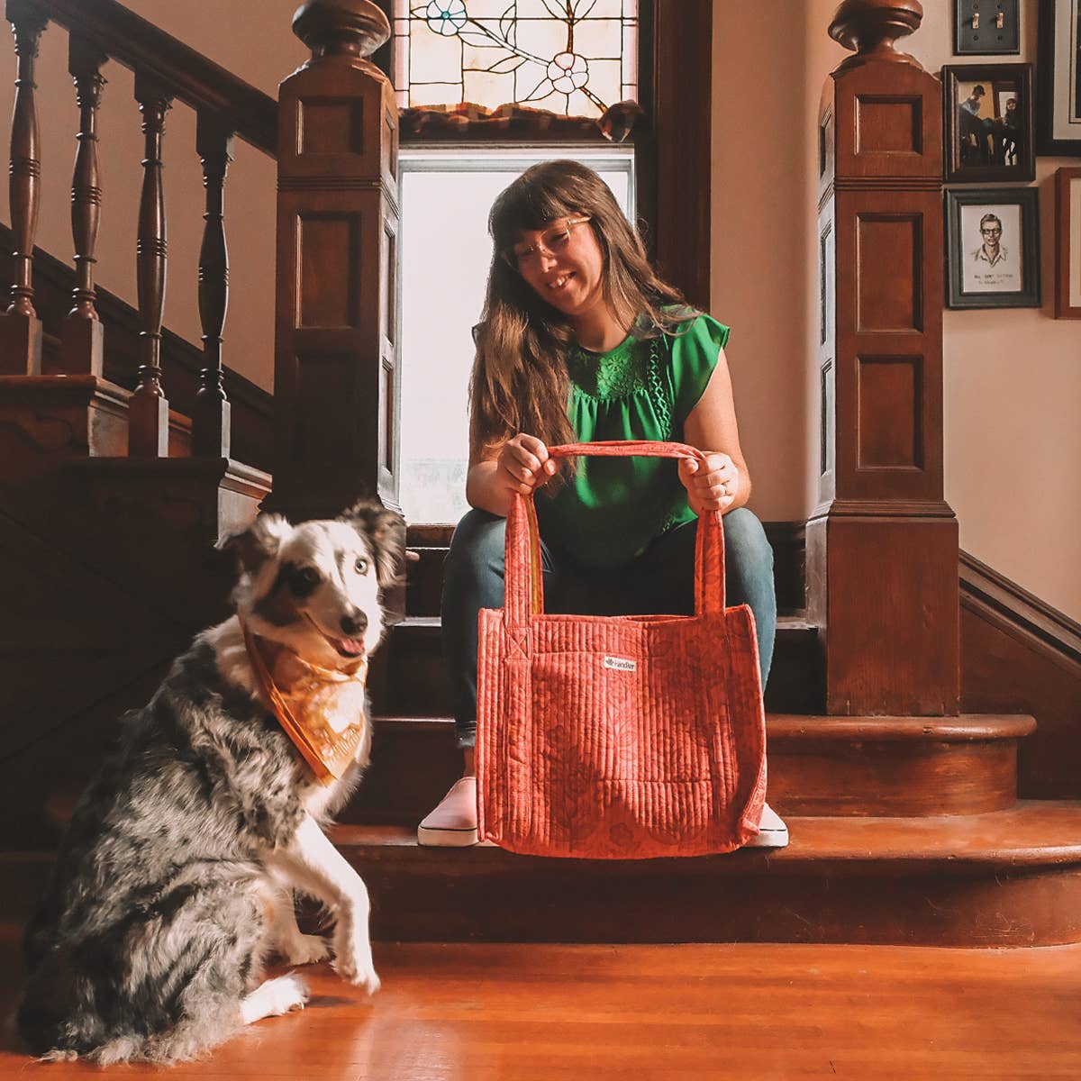 Lacey Quilted Tote
