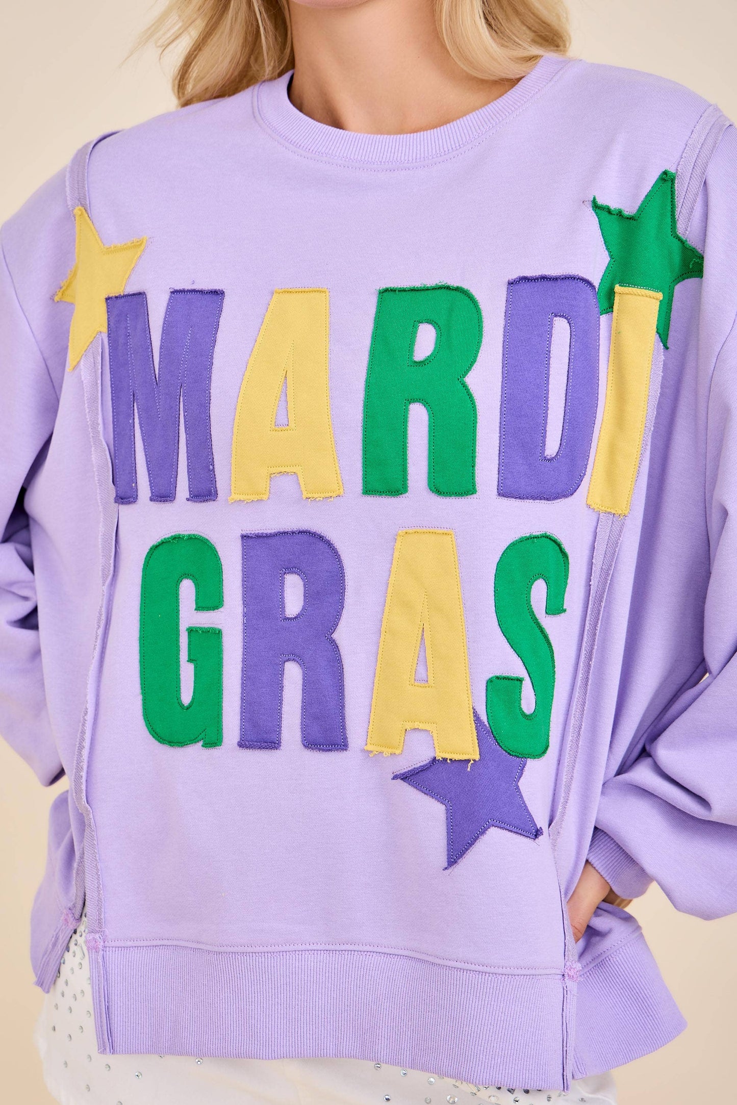 Mardi Gras Star Pullover
