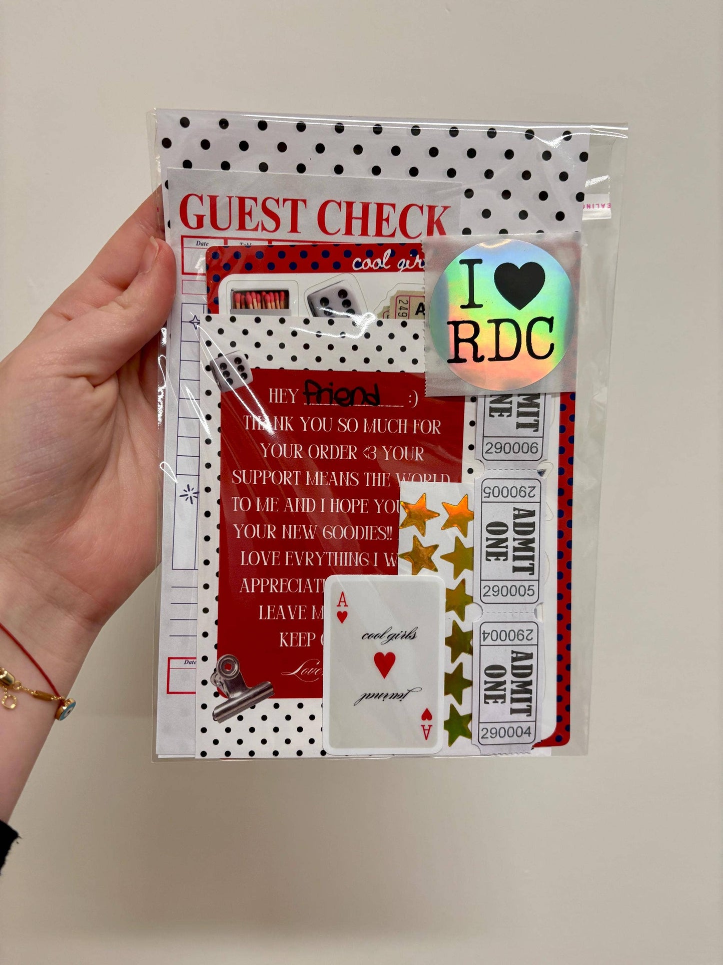 Lucky Girl Junk Journal Scrap