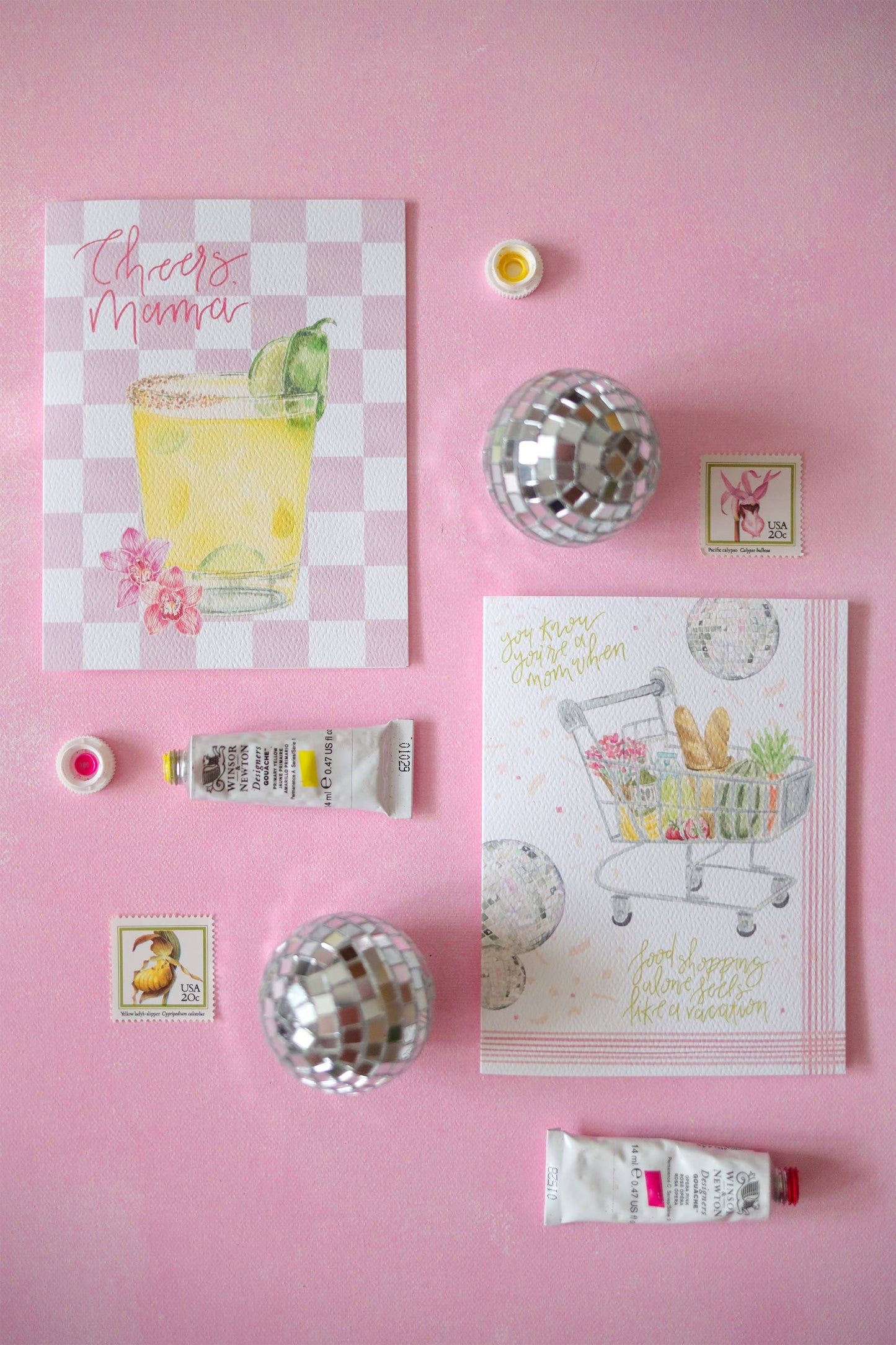 Humorous food shopping Mother's Day card