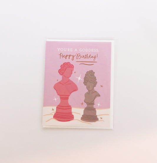 Goddess Birthday Greeting Card - Friendship Birthday Card
