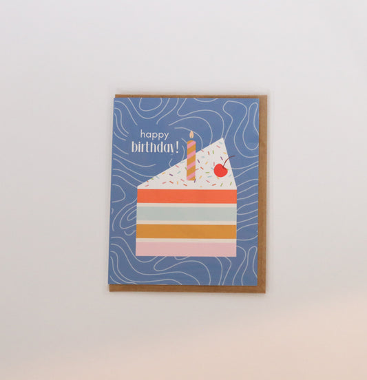 Cake Slice Happy Birthday Card