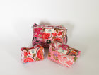 Pink City Patchwork | Quilted Cosmetic Bags-set of 3