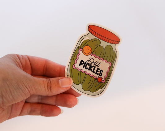 Dill Pickle Jar Sticker