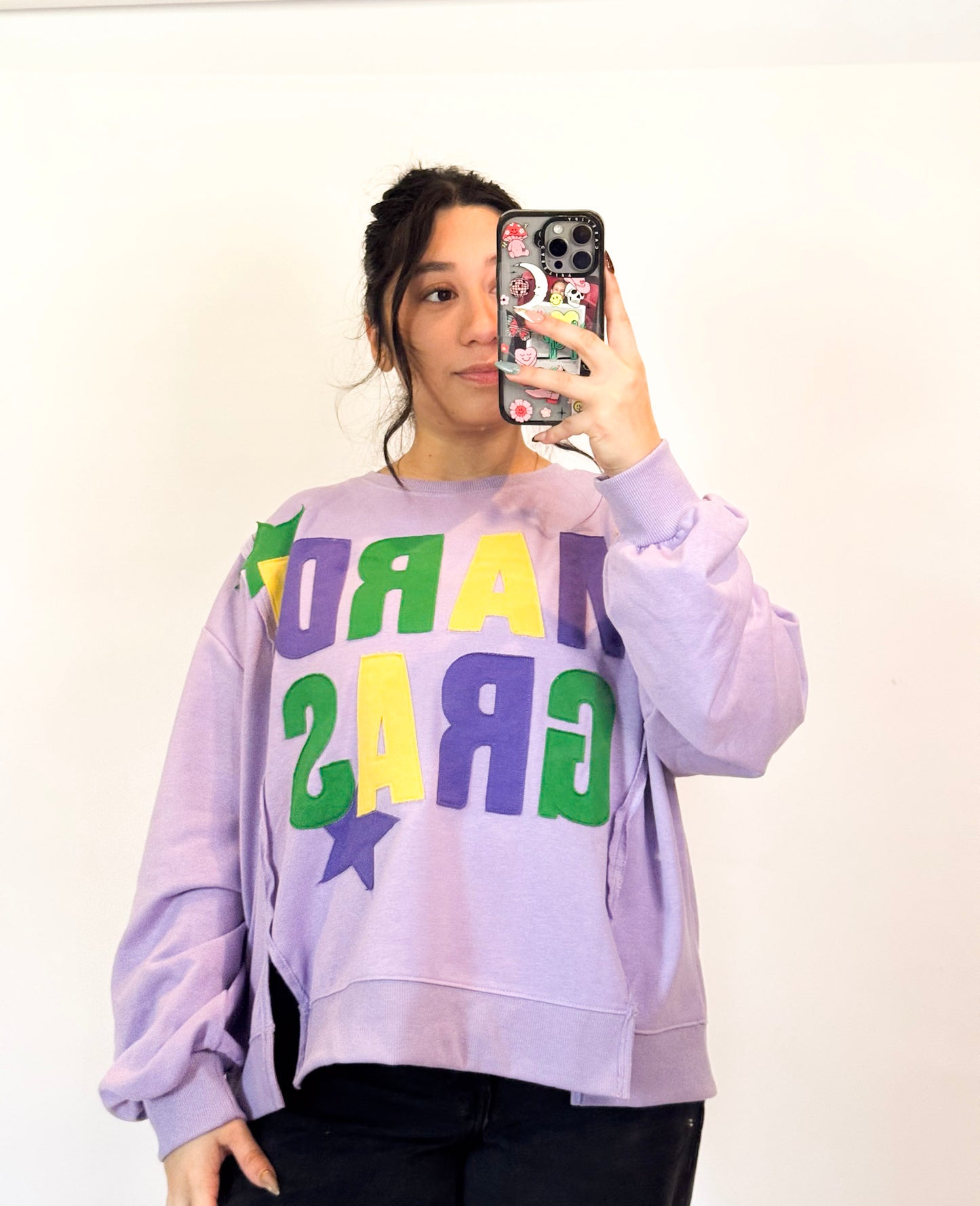 Mardi Gras Star Pullover
