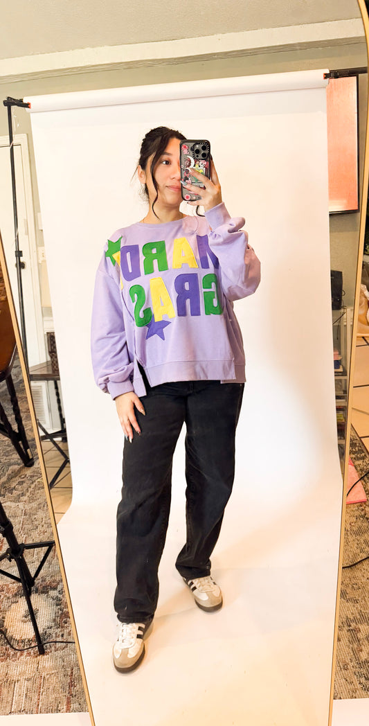 Mardi Gras Star Pullover