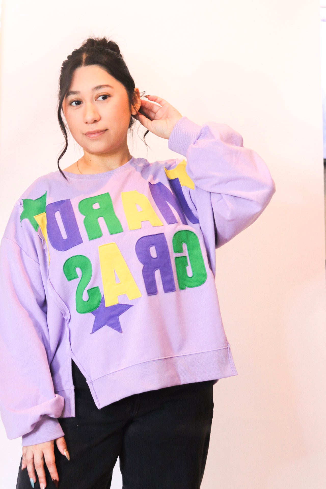 Mardi Gras Star Pullover