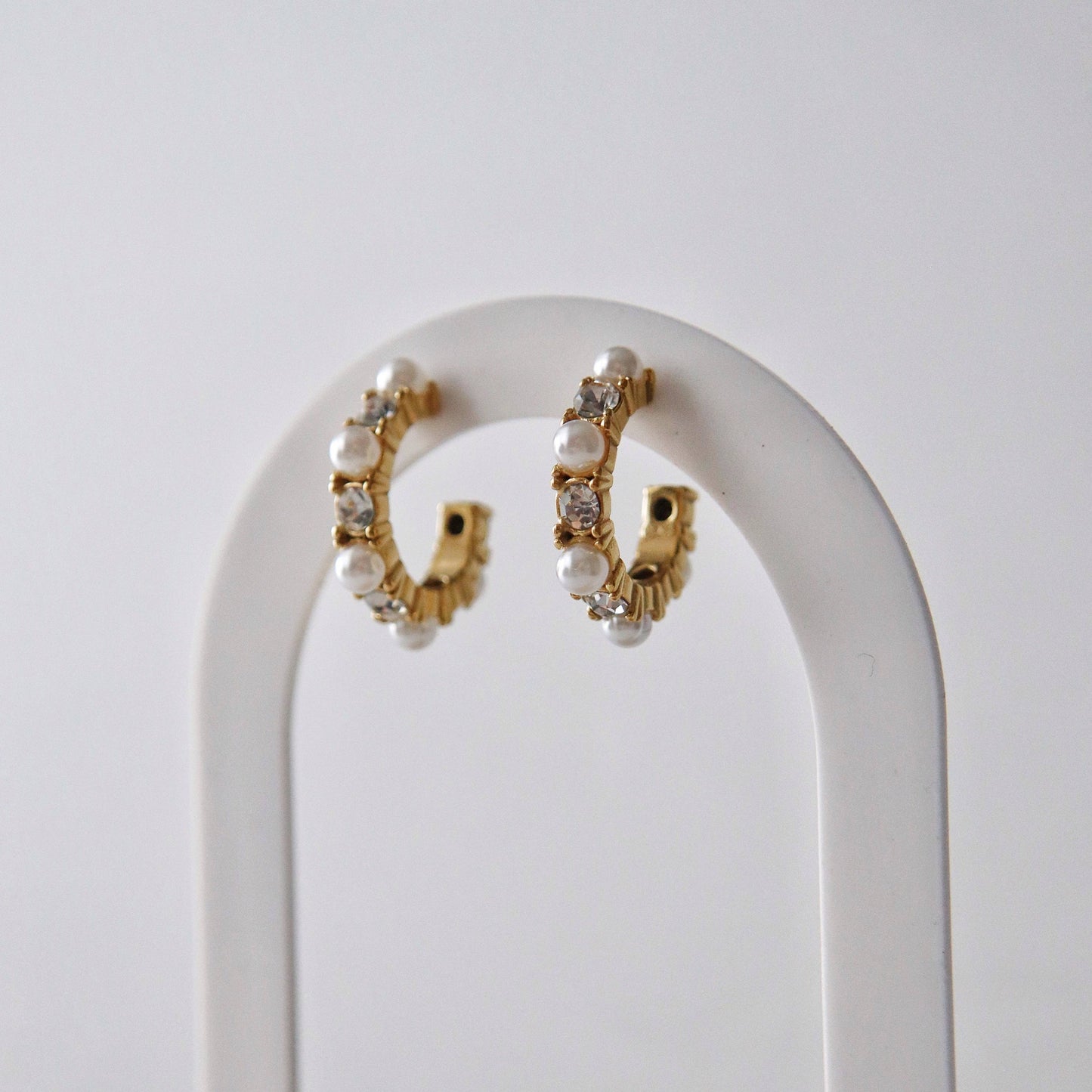Lani Pearl and CZ Hoops | Lightweight Hoops