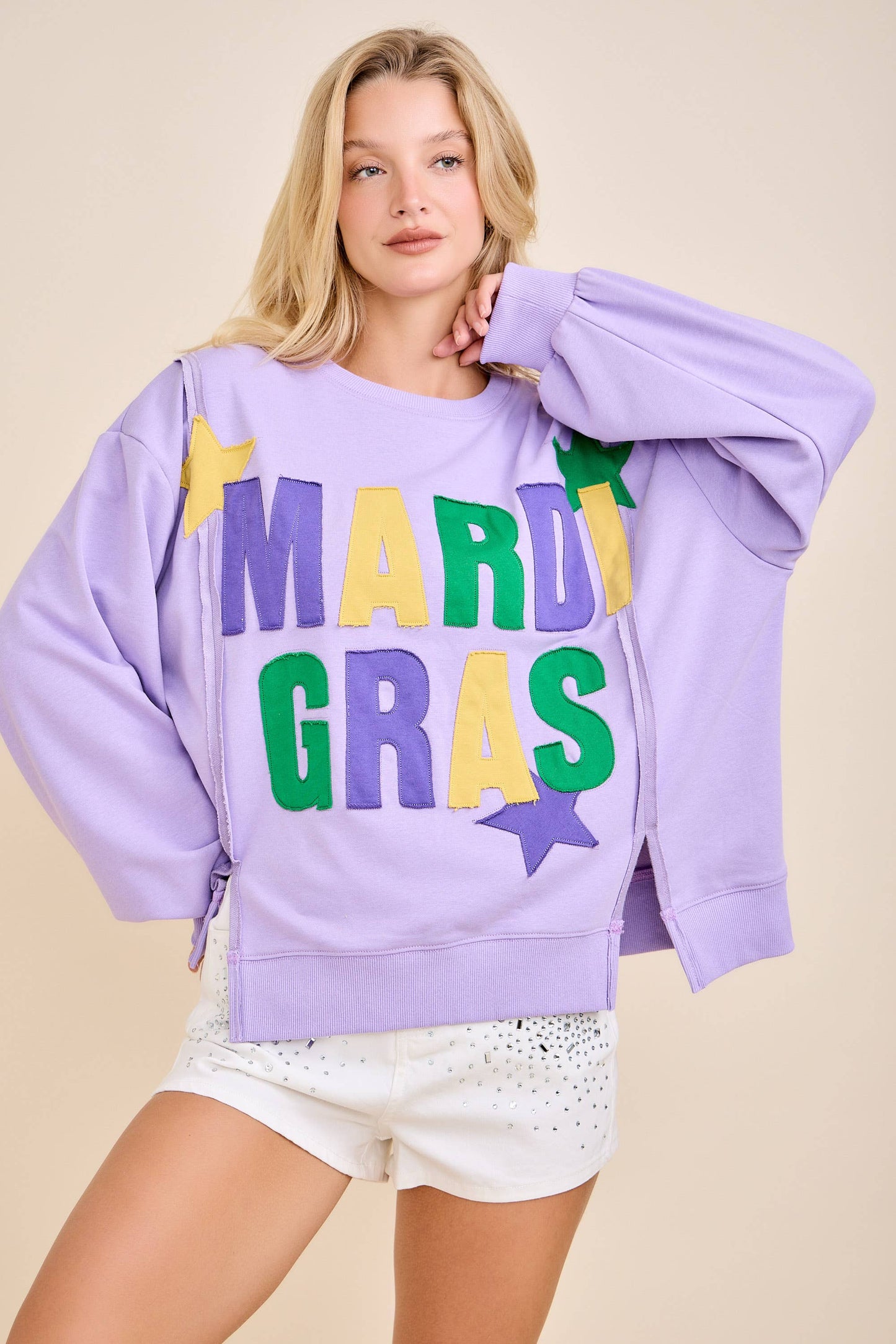 Mardi Gras Star Pullover
