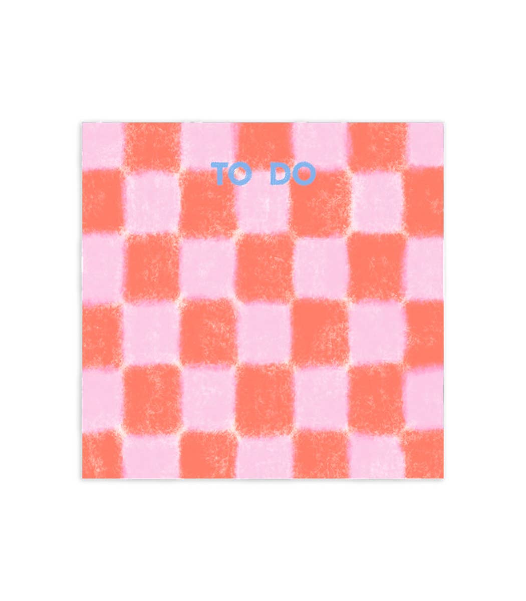 To Do Checkered Sticky Notes