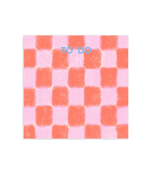 To Do Checkered Sticky Notes