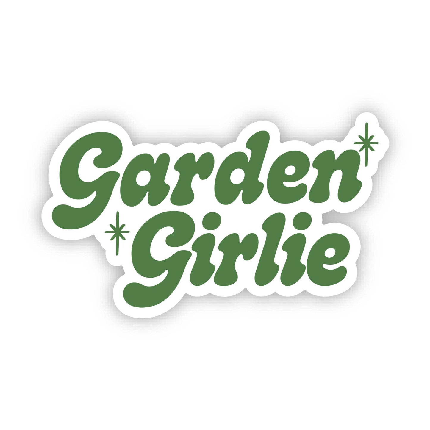 Garden Girlie Text Sticker