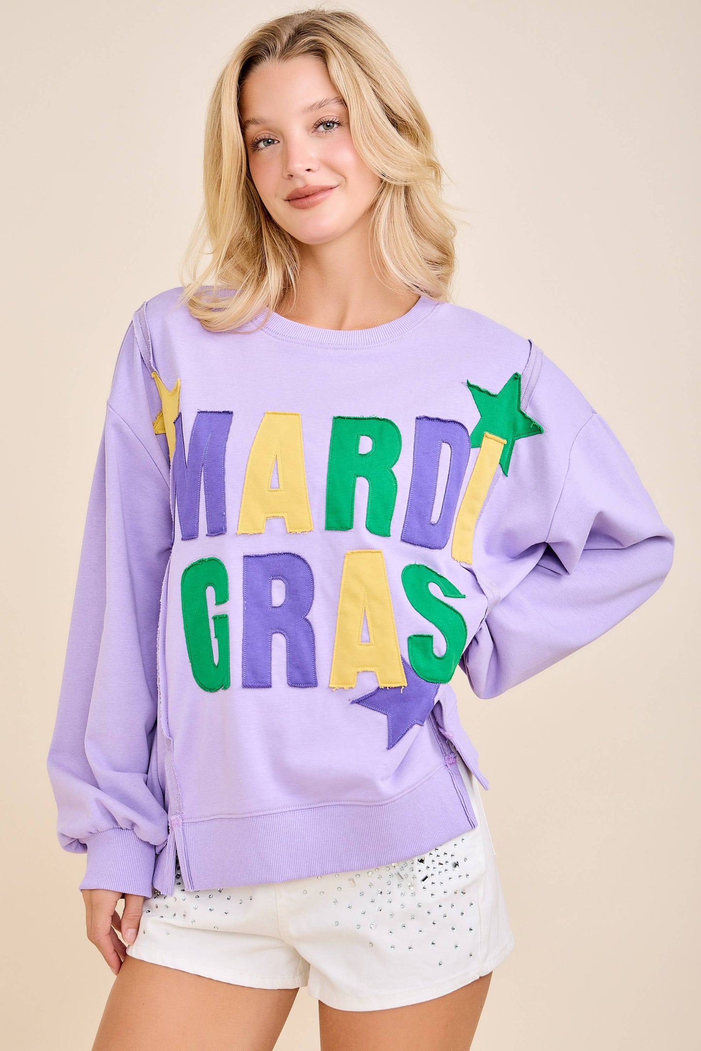 Mardi Gras Star Pullover